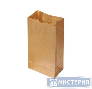 140х60х250мм. Пакет бумажный с плоским дном Крафт 50 (1000)