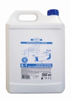 Средство чистящее Б-1 антибактериальное гель с отбельвающим эффектом 5000мл(*5370гр)