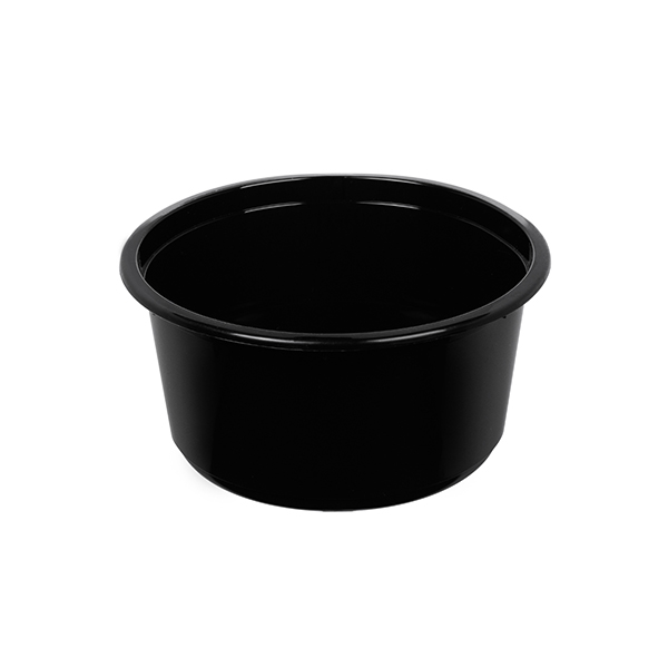 Контейнер 350мл/115мм без крышки (500шт/кор) Круглый  Цвет Черный артикул 1547Ч