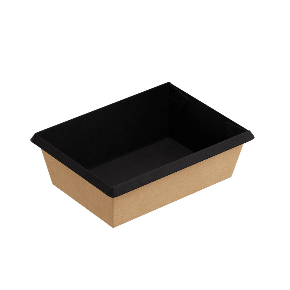 OneClick Bottom 400/bBLACK (Упаковка (Контейнер) для пищевой продукции 400 мл черный) 600шт/кор