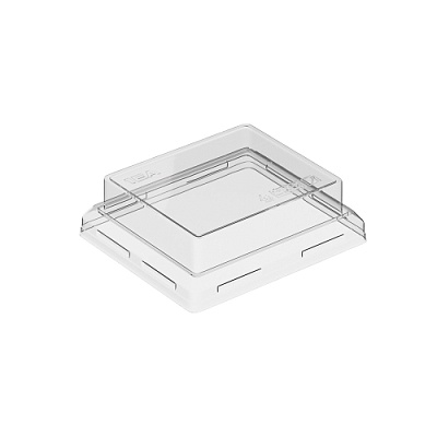 OneClick Lid 250/20(Крышка 20 мм для контейнера 250 мл,прозрач.,пластик.,д/пищевой продукц)900шт/кор