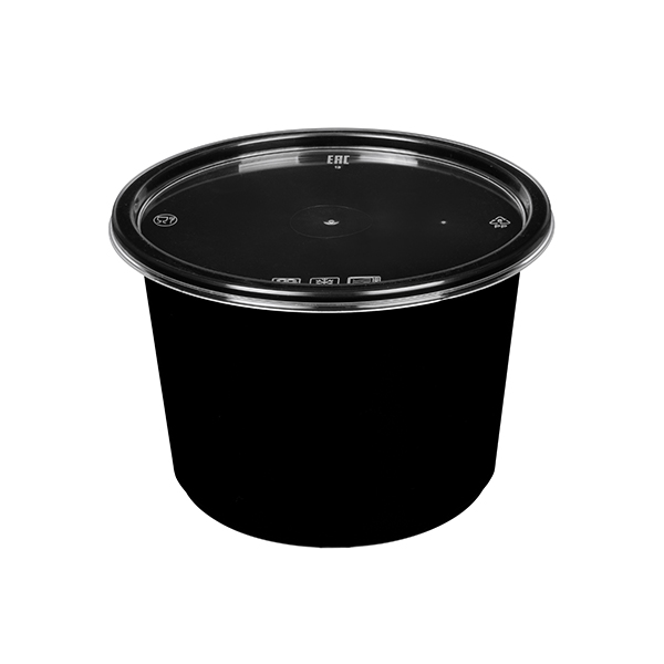 Крышка 115мм к контейнеру (250мл, 350мл, 500мл) Круглому  Цвет Прозрачный (500шт/кор) арт 1549П