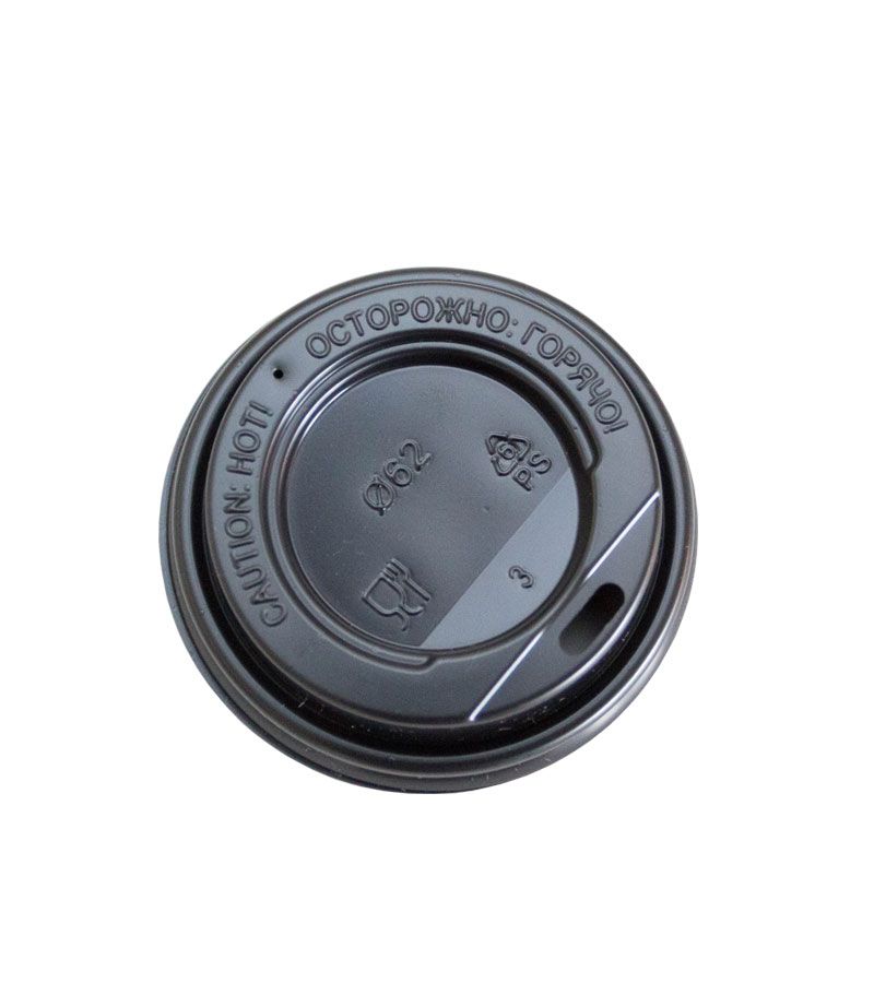 TLS-62 Крышка (Н) (с отверстием для питья) (цвет:черный) (1000шт/кор)