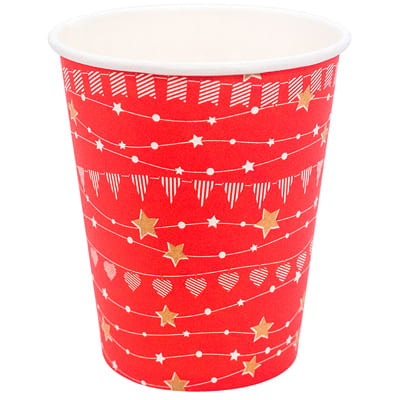 250/290  ГН Стакан Праздничный красный 1000шт/кор