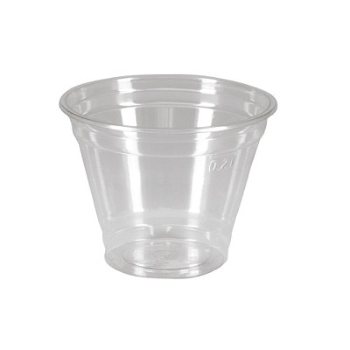 Стакан 200 мл прозрачный ПЭТ- шейкер (К1000,Ф50)