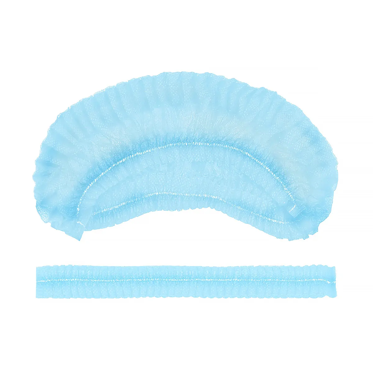 Шапочка Шарлотта нетканая, голубая,  в уп, AVIORA  100шт/уп 20уп/кор