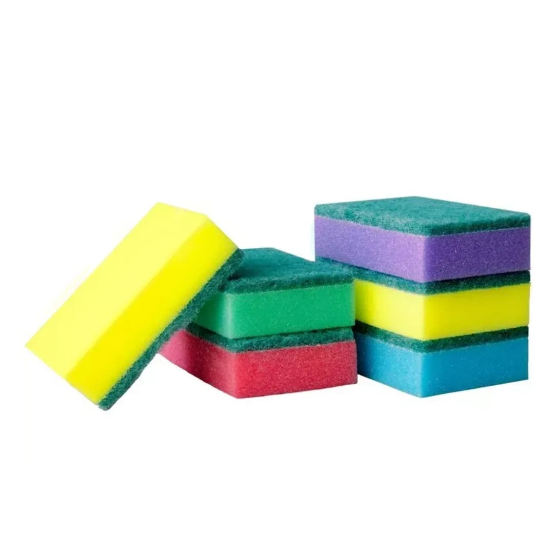 Губка для мытья посуды  5+1шт/упак (40упак/пакет п/п)