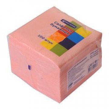 Салфетки Мистерия классик 24х24 см, 1сл., розовый, бум. (100л) 100  шт/уп 60 уп/кор