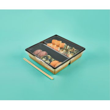 OneClick Lid 1200DB/0 (Крышка 0мм д/контейнера 1200мл 2-секц. прозр. пластик. д/пищ. продукц. 180шт