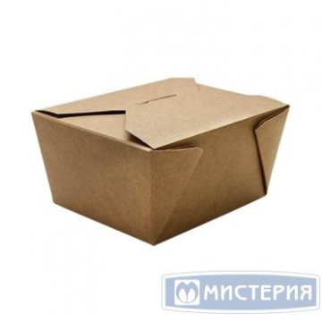 Коробка для лапши 900 мл, 165х130х50 мм OSQ ECO Fold Box, крафт, карт., 60 шт/упак 240 шт/кор