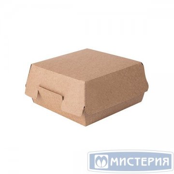 Коробка д/гамбургера, 130х130х110мм, ECO BURGER XL, картон 150 шт/упак 150 шт/кор