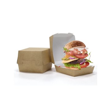 Коробка для гамбургера Saami 120х120х70мм, крафт 560 шт/кор