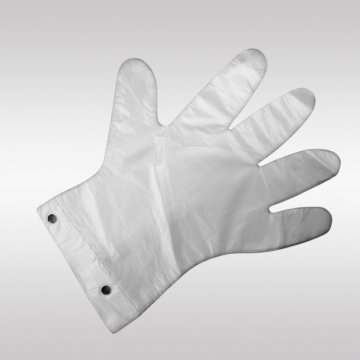 Перчатки ПЭ одноразовые с держателем (р-р L,цвет прозрачно-матовый) 100шт/упак