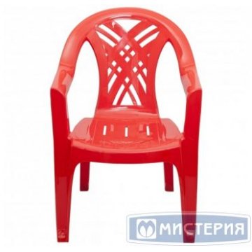 Кресло Престиж-2, 56х55х77см, красное, ПП 1шт/уп 1шт/кор