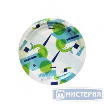 Тарелка d 180мм, дизайн Мохито, с рис., картон 6 шт/уп 72 уп/кор