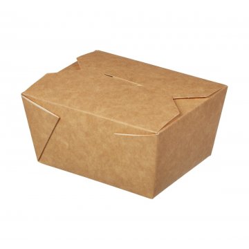 Контейнер бумажный Fold Box 600мл, 130х110х65мм, Крафт 400шт/кор