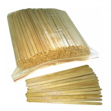 Палочки одноразовые деревянные 140х6х1,3мм. (1уп.х500шт.) в Zip-пакете (40)